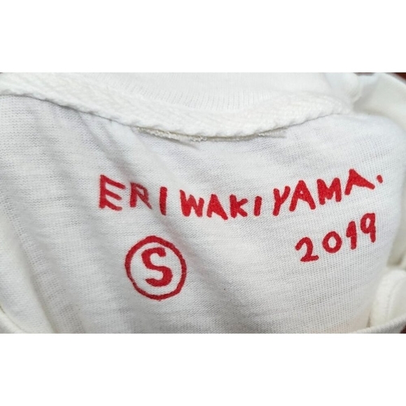 Eri Wakiyama 2019 Graphic T-Shirt Women’s Size S White Cotton Tee Art Print Rare - Picture 5 of 9